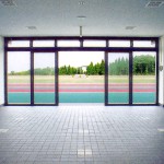 陸上競技場エントランス